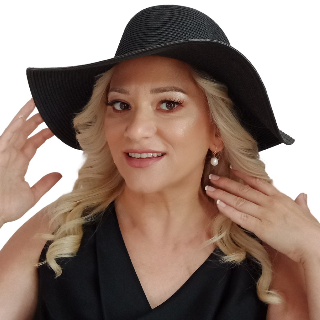 Cercei cu Perle Mari Albe Naturale 12/9 mm și Aur Galben 14K, Trei Sferturi Stânga